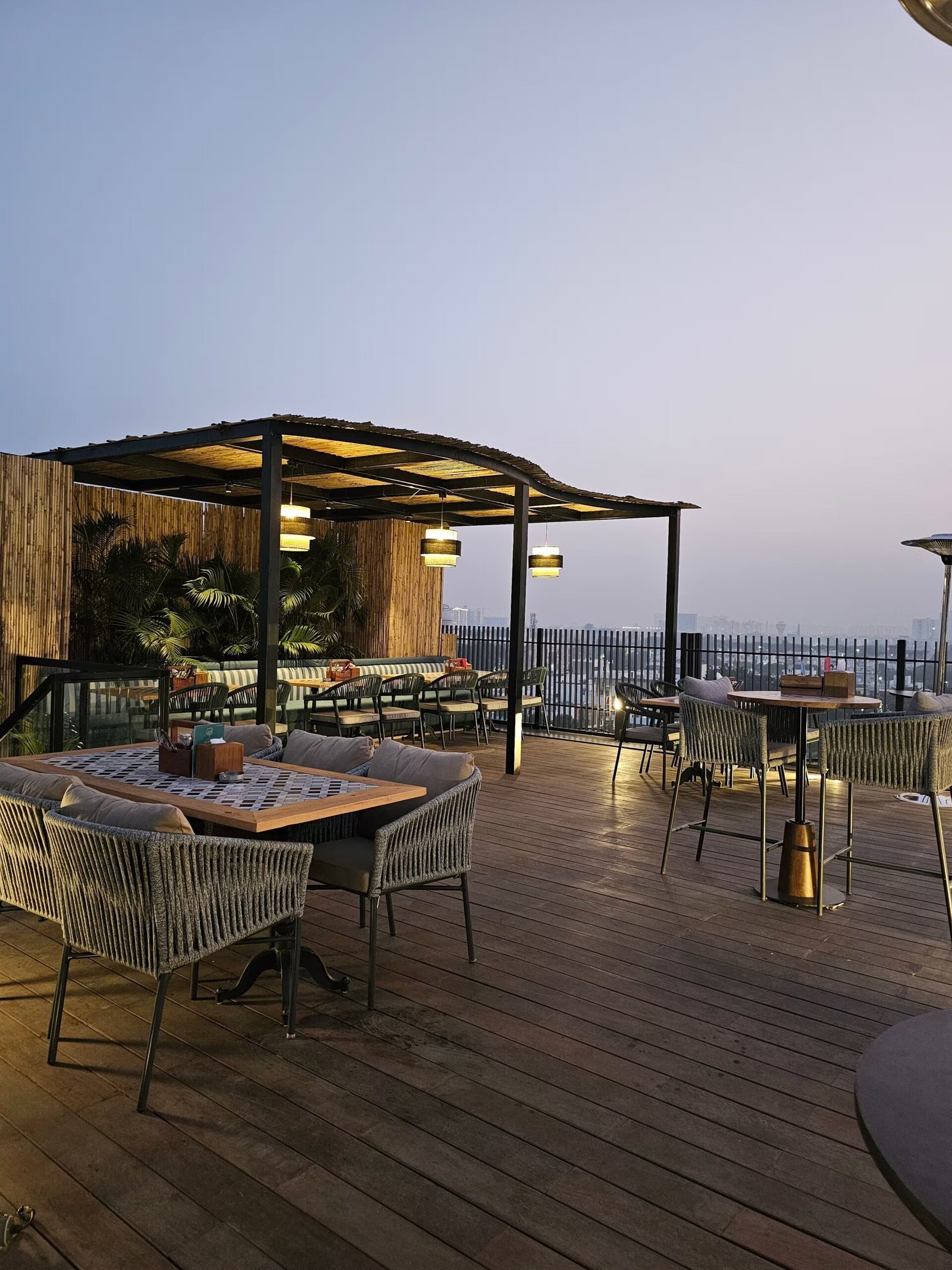 Dining experience at Purple Basil